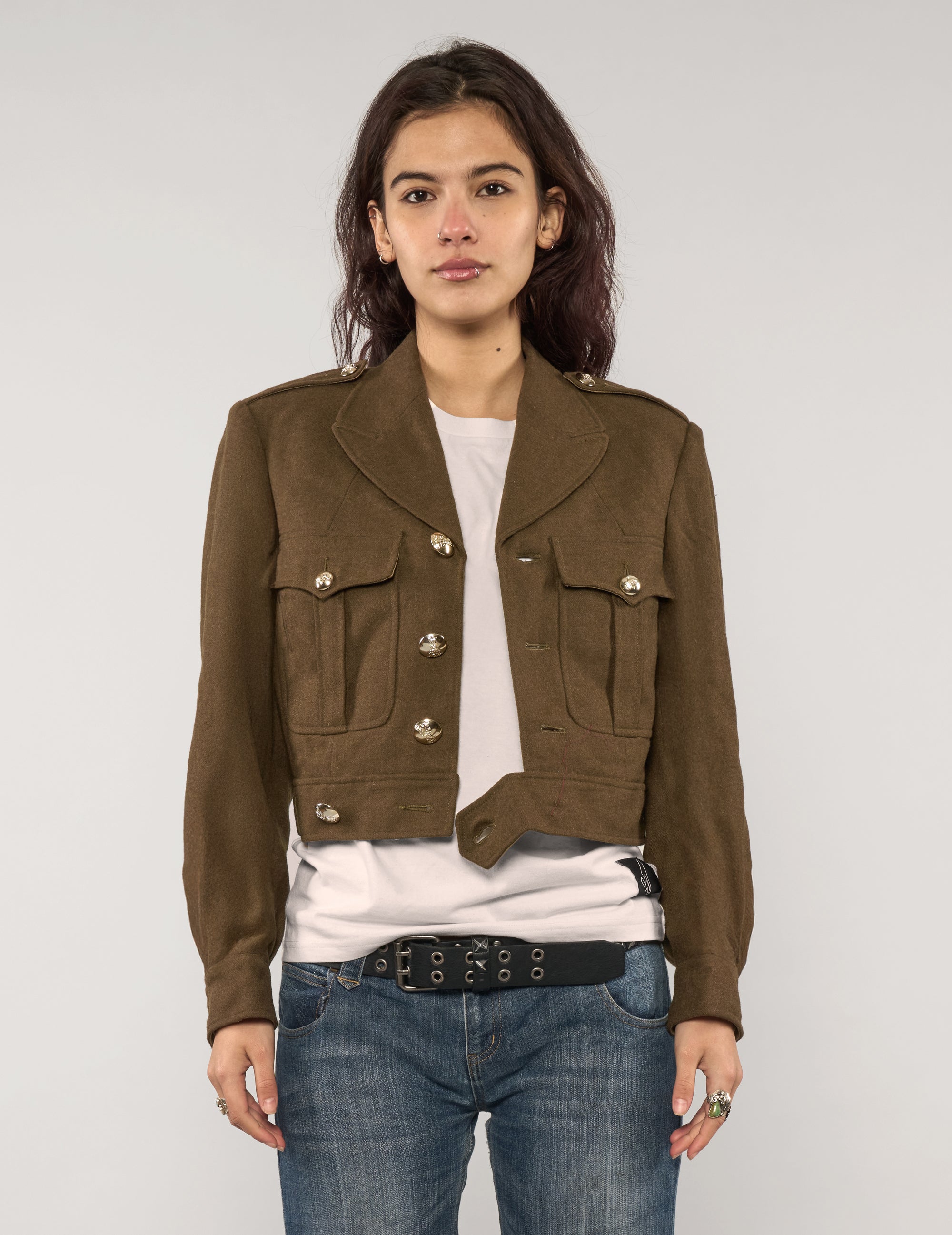 Französische kurze Militär-Blousonjacke