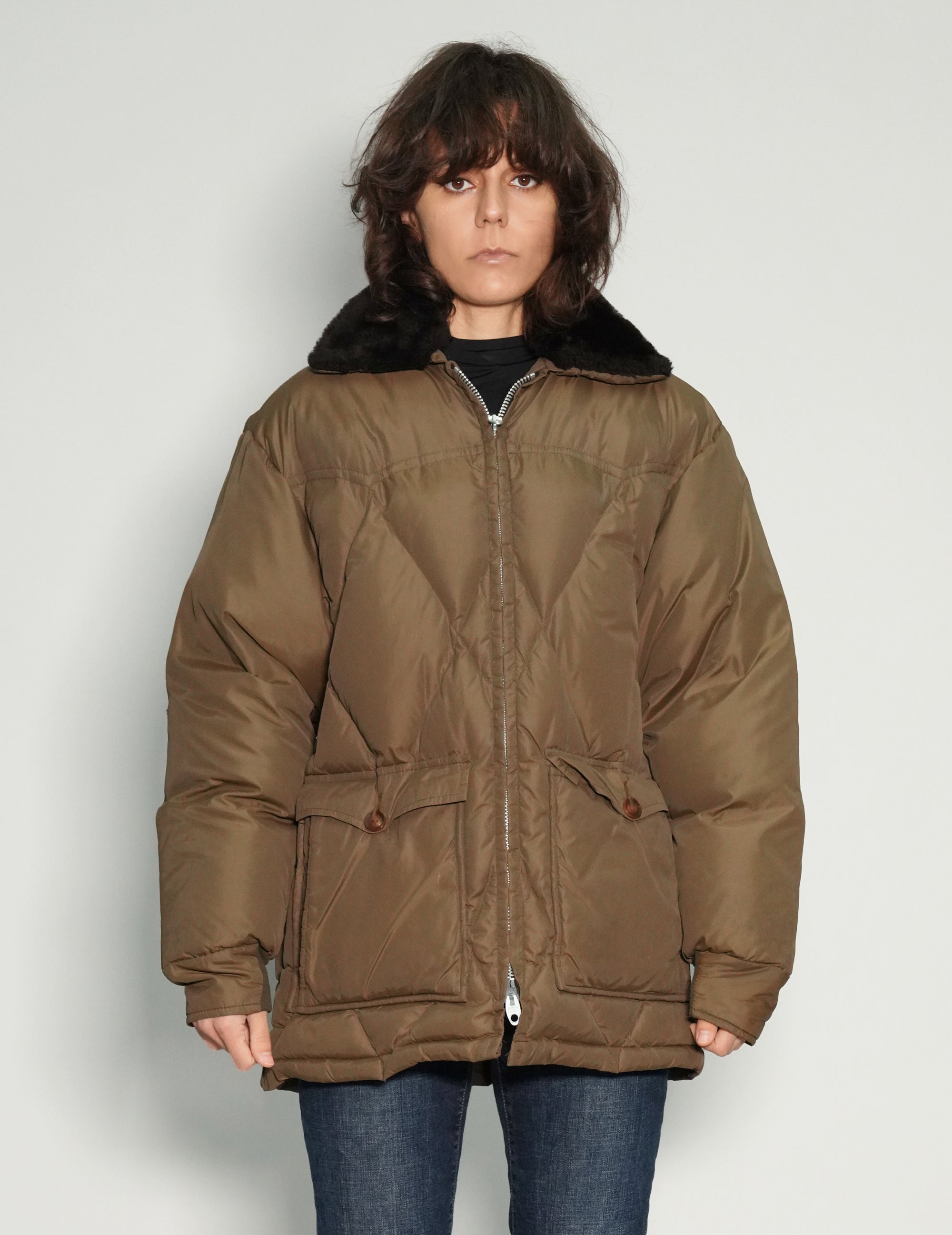 Fur Collar Puffer Jacket