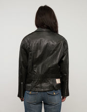 Vintage Leather Biker Jacket
