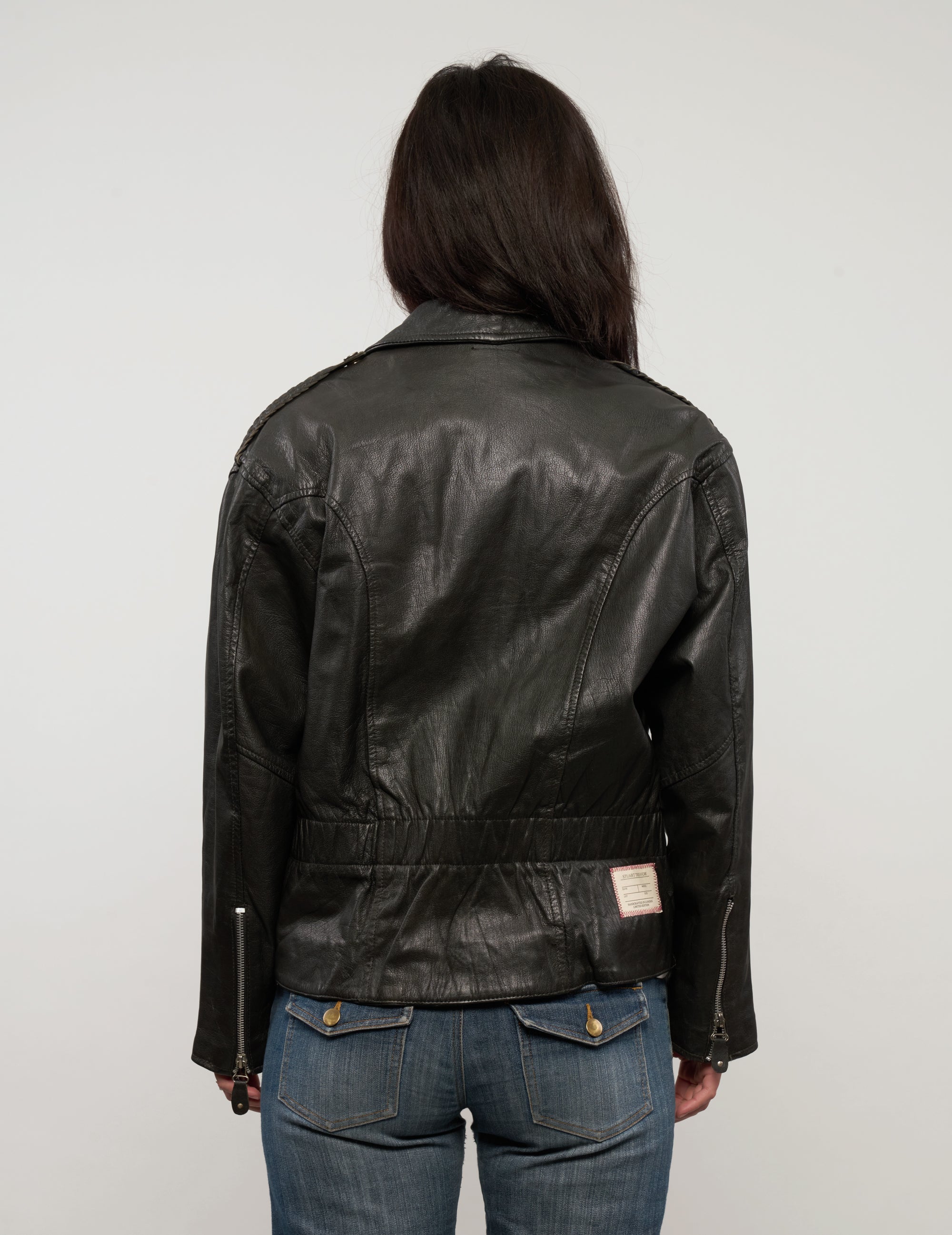 Vintage Leather Biker Jacket
