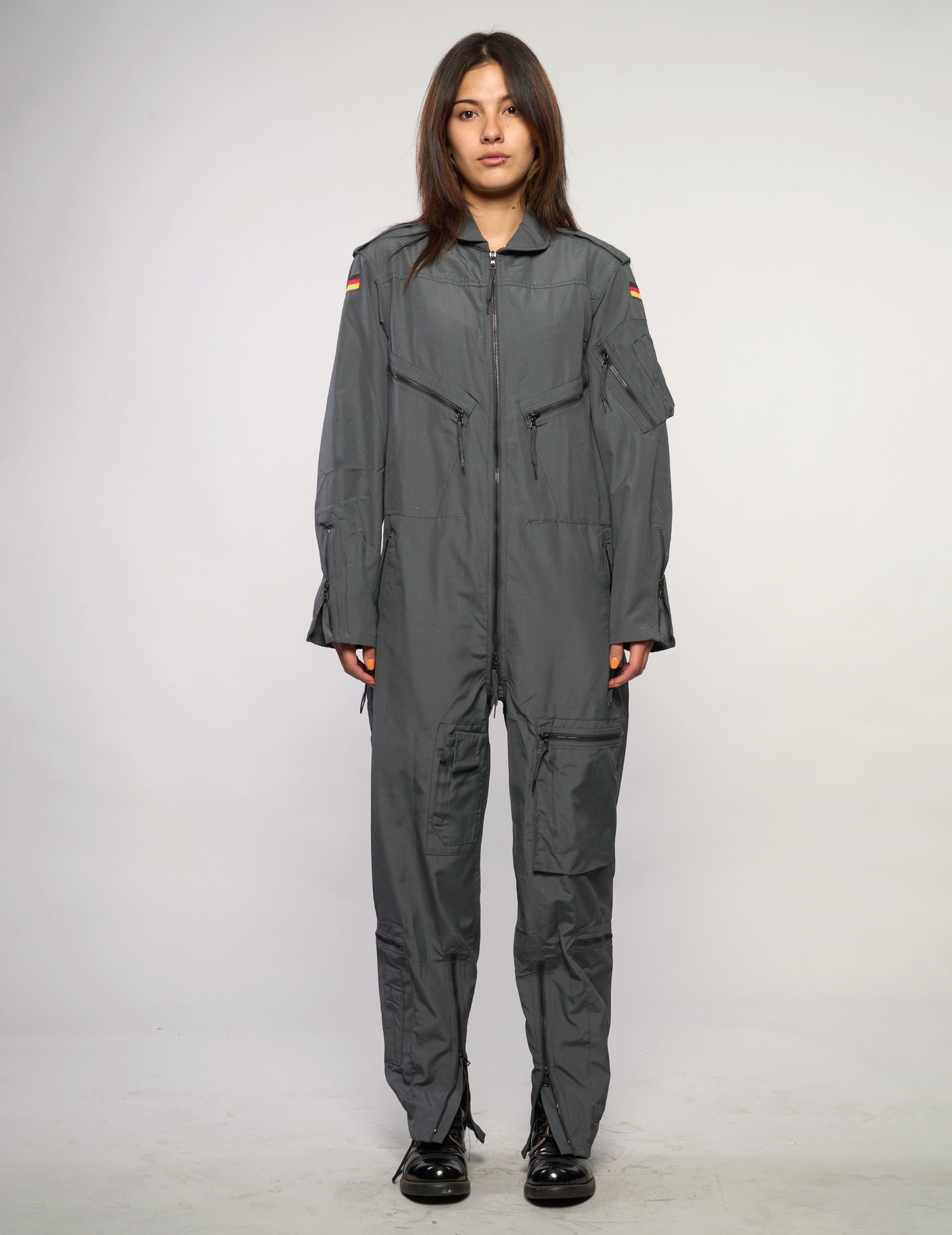 Vintage Luftwaffe Jumpsuit in Dark Grey