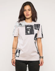 'Saint' Multipatch T-Shirt in Pink