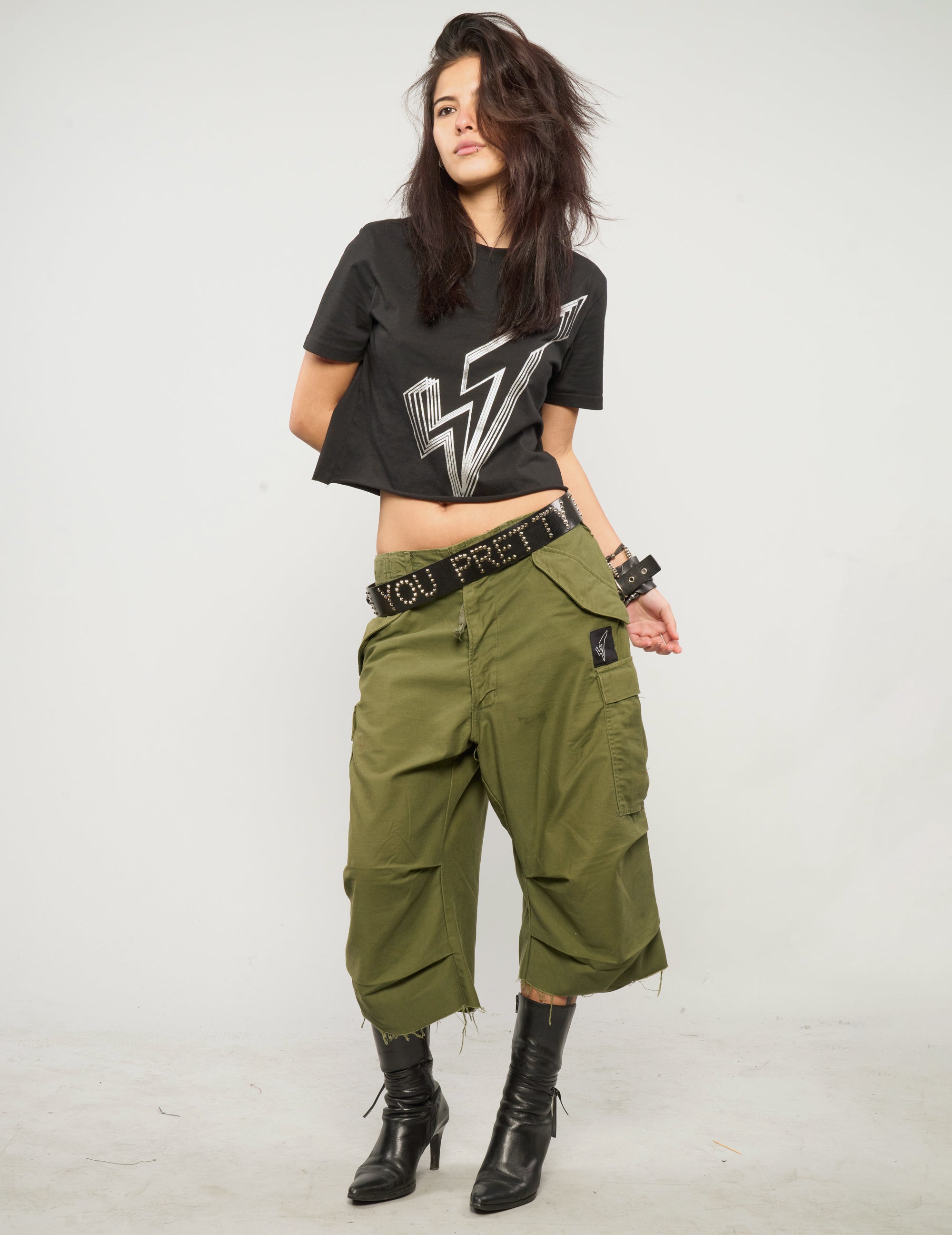 M51 Khaki Cropped Cargo Pants