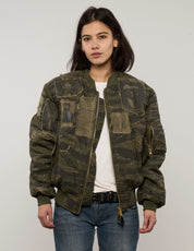 MA-1 Patched Bomber in Tiger Camo