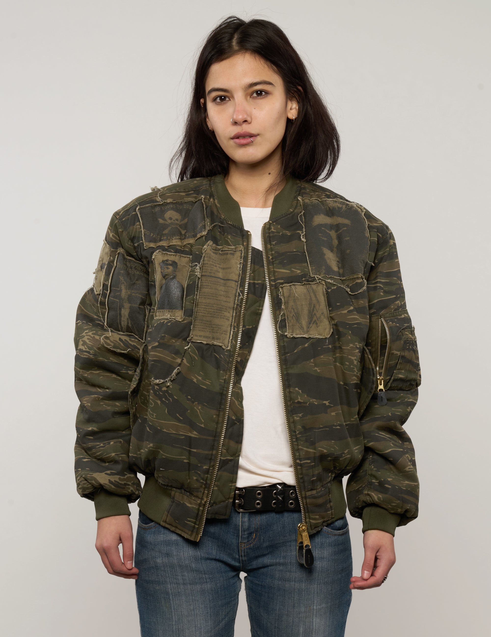 MA-1 Patched Bomber in Tiger Camo