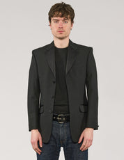 Party Back Blazer - Black Sequin - Black