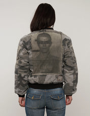 MA-1 Patched Bomber in Grey Camo