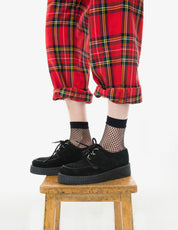 Underground Wulfrun Single Sole Creeper-Schuhe aus schwarzem Wildleder