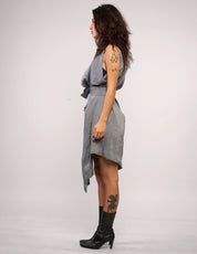 The Pirate Dress – Grey Chambray