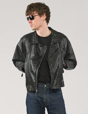 Vintage Leather Biker Jacket
