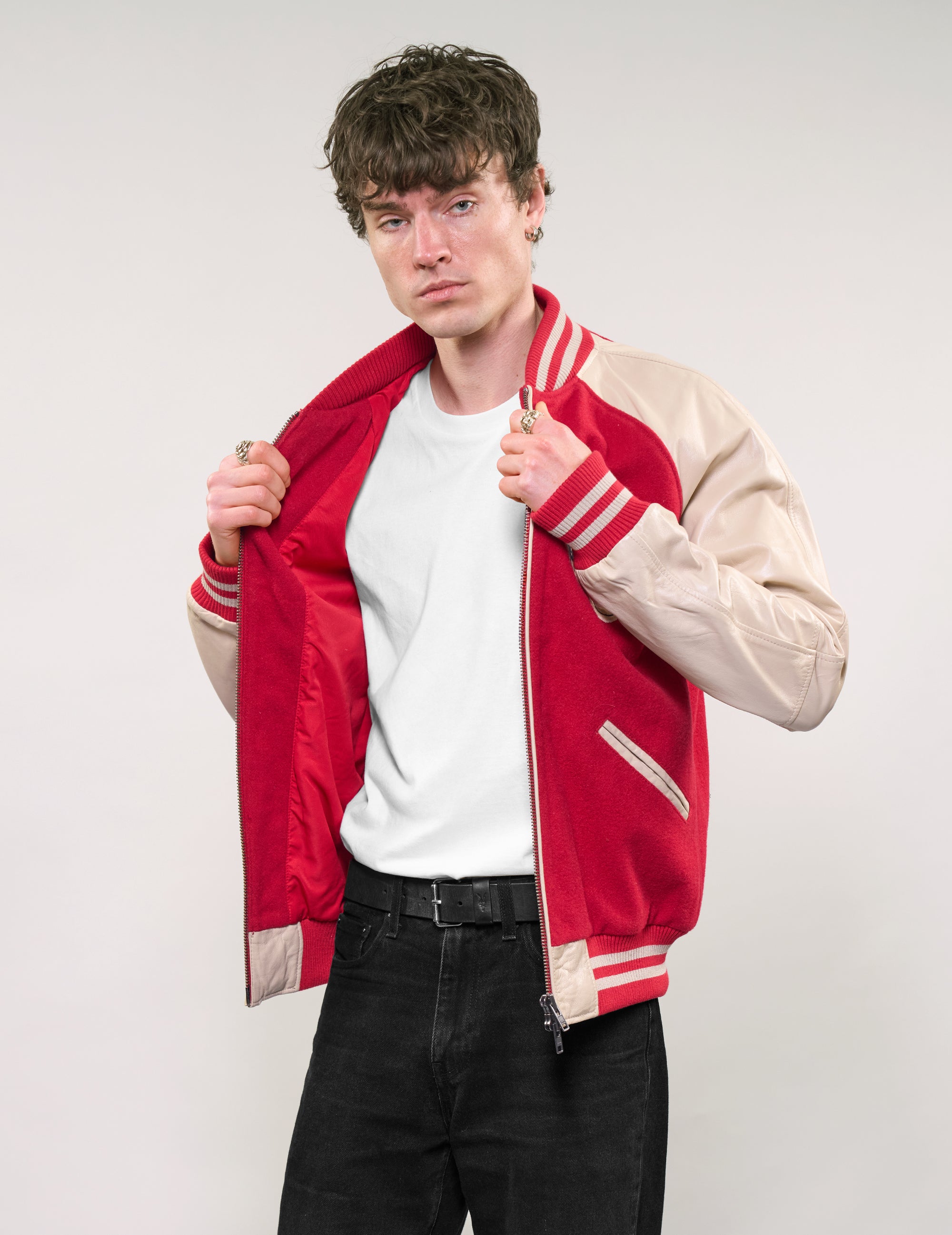 IMMORTAL Varsity Bomber Jacket - Red