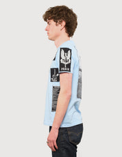 'Saint' Multipatch T-Shirt in Blue
