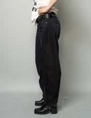 Barrel Fit Side Panel Jeans