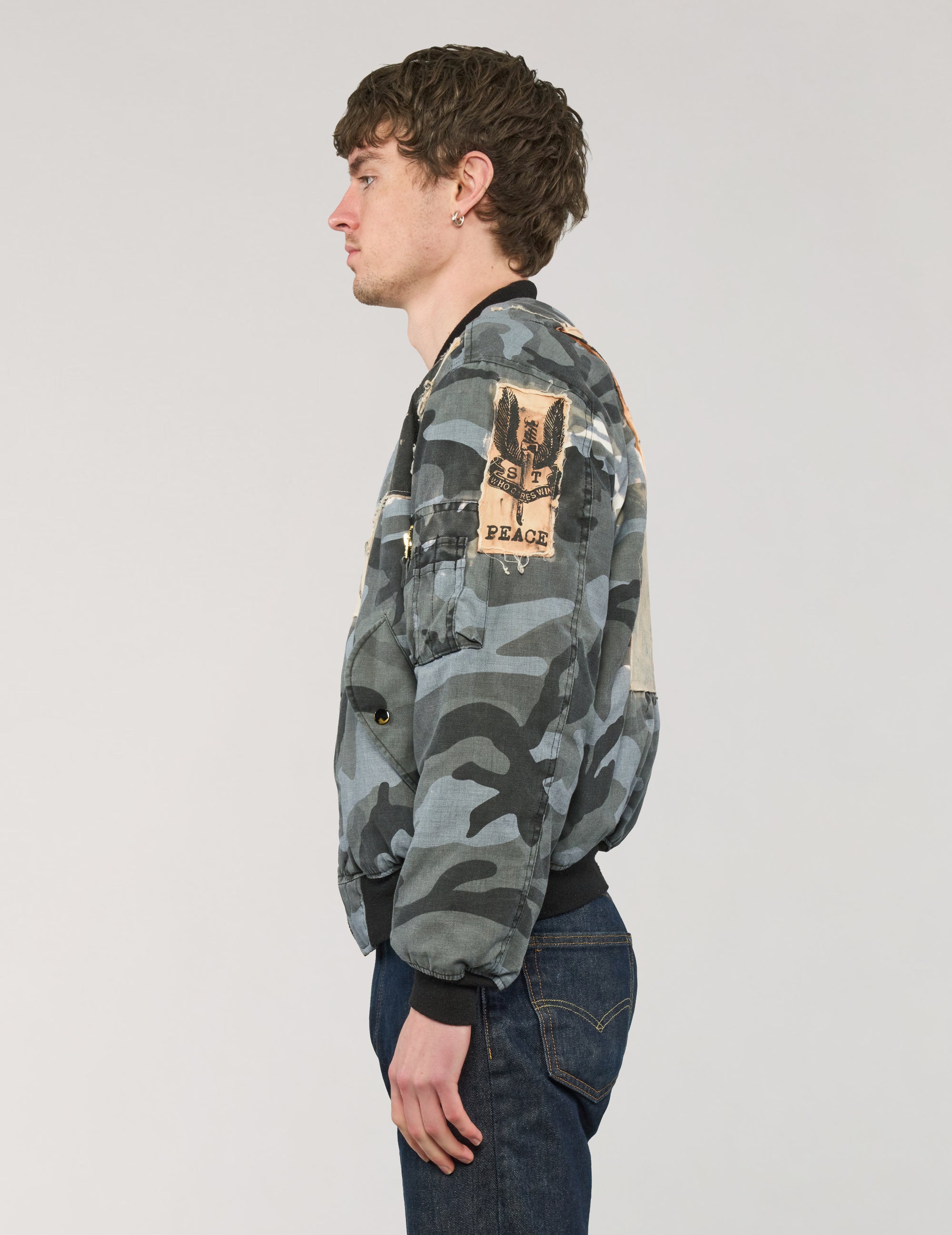 MA-1 Patched Bomber in Midnight Camo