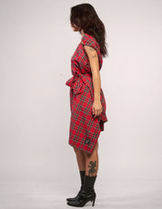 The Pirate Dress – Red Tartan