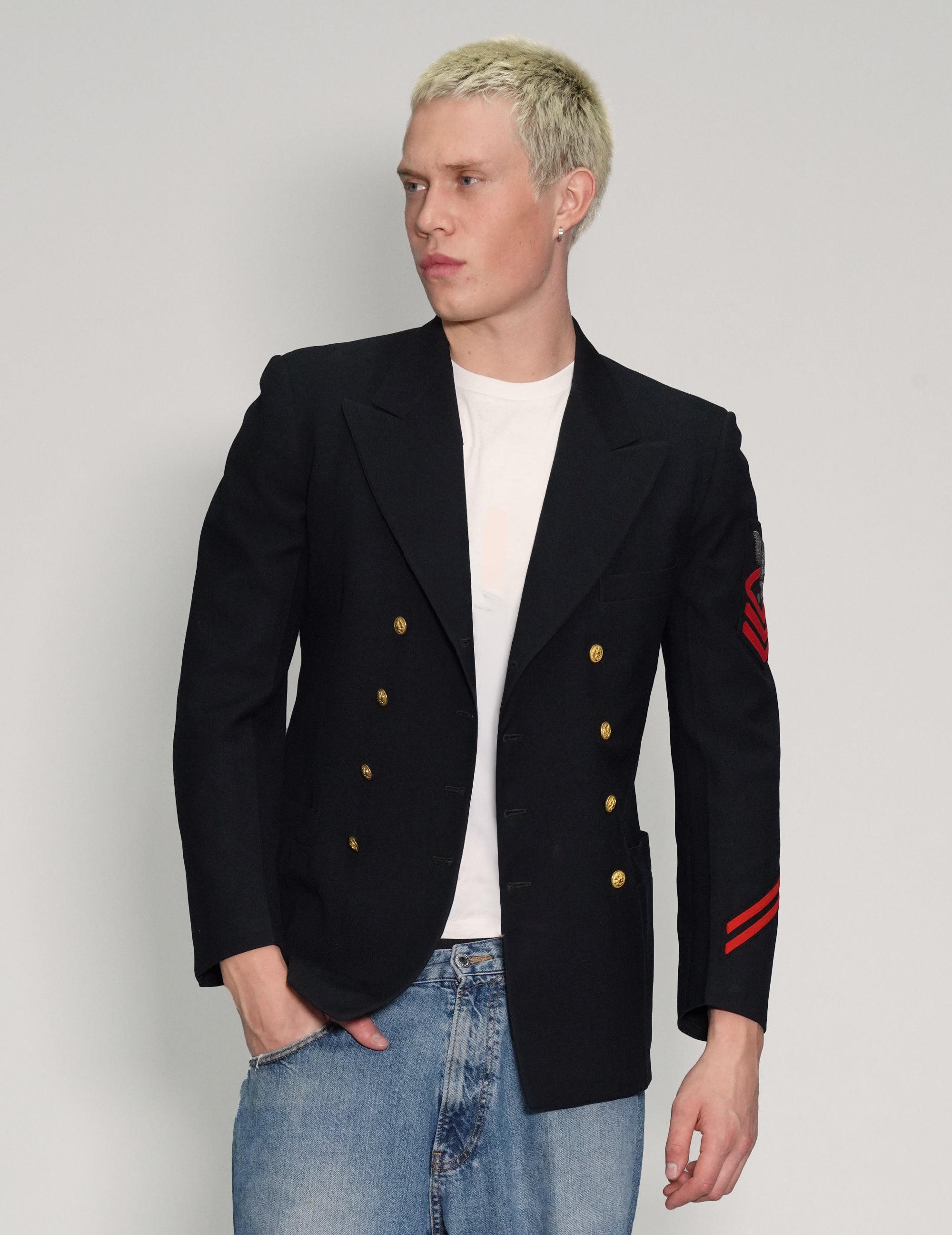 US Navy Officers Double Breasted Blazer