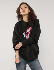 ST 'A Lad Insane' Long Sleeve Logo Tee in Black