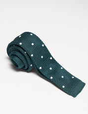 Elensa Silk Tie - Green Dot