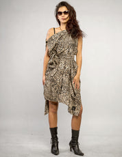 Das Piratenkleid – Barock-Jacquard-Rayon-Taft in Steingrau