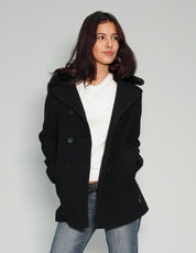 Party Back Blazer Jacket - Gold Lines Sequin - Black