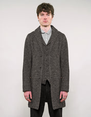 IMMORTAL Silverstone Frock Coat - Grey & White