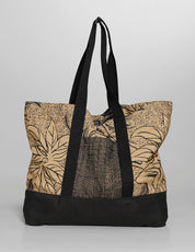 Cotton Tote Bag with Floral Jacquard | Stuart Trevor