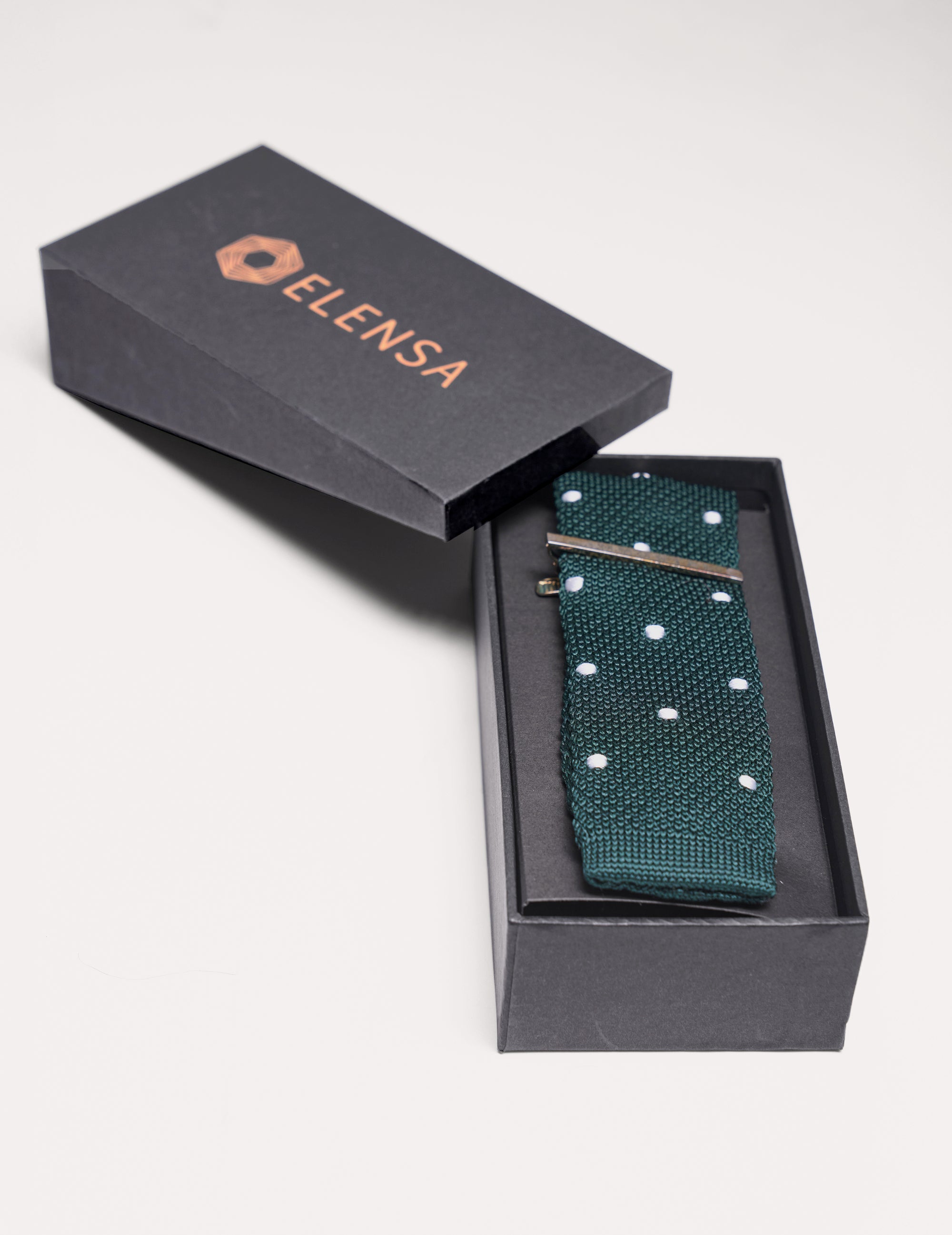Elensa Silk Tie - Green Dot