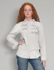 'Love Will Tear Us Apart' White Shirt