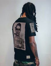 'Saint' Multipatch T-Shirt in Black