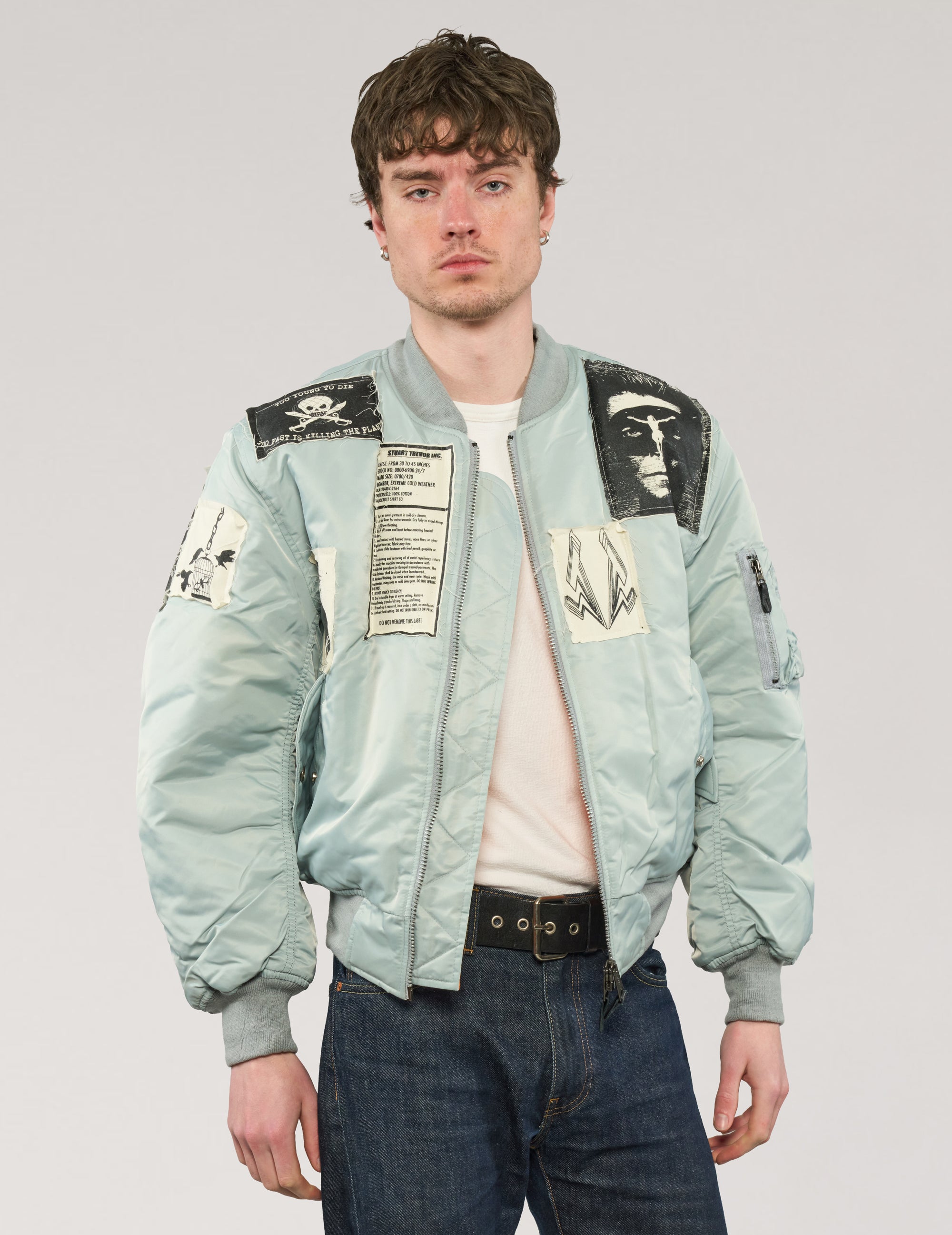 MA-1 Patched Bomber in Grey