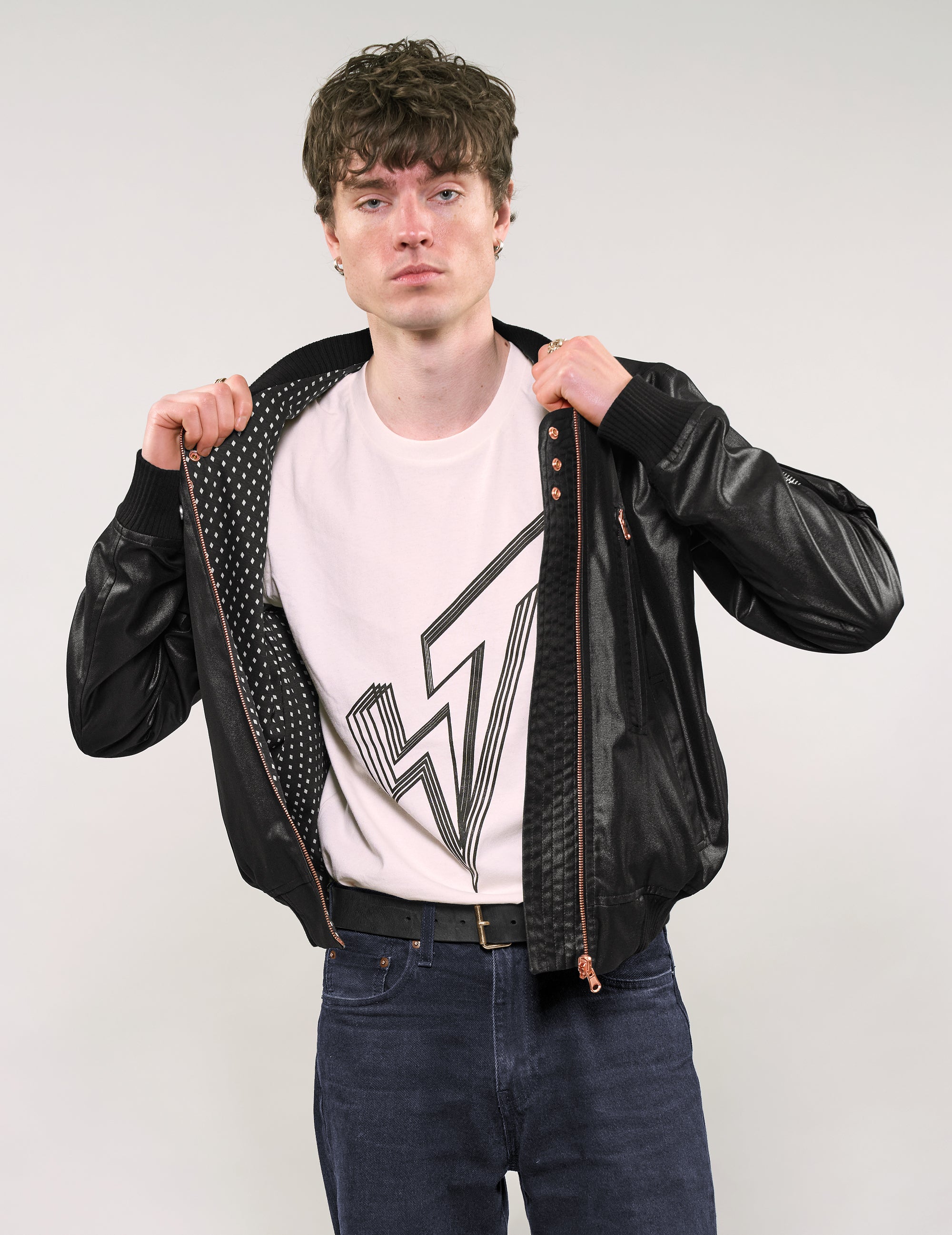 IMMORTAL Sebring Bomber Jacket - Chintz Woven Twill in Black