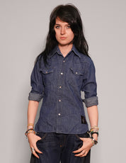 Party Back Shirt - Slim Fit - Black Art-Deco Sequin