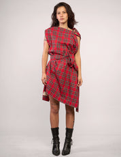 The Pirate Dress – Red Tartan