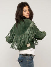 Green Suede Cowgirl Jacket