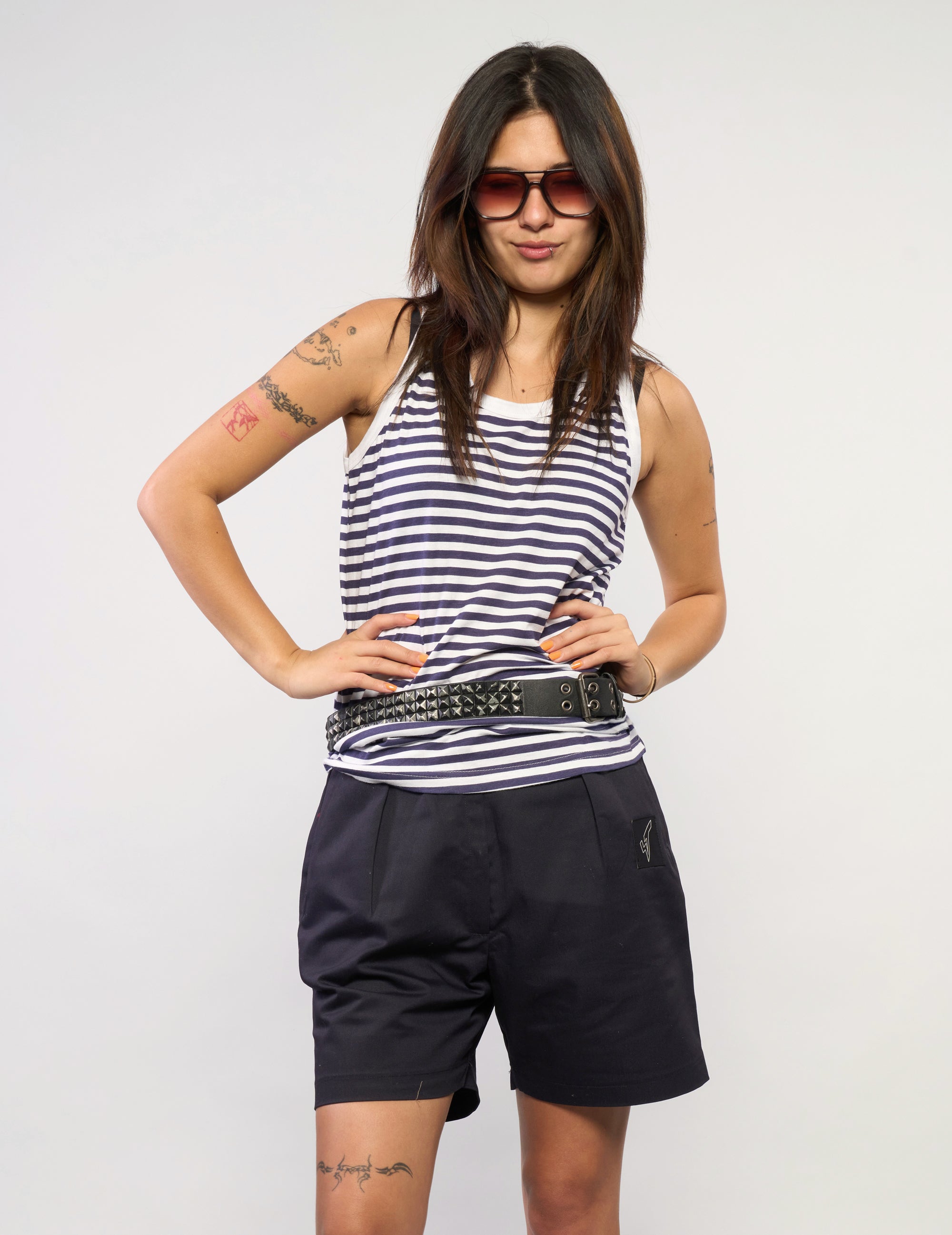 Vintage Royal Navy Dress Shorts in Navy
