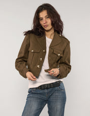 Französische kurze Militär-Blousonjacke