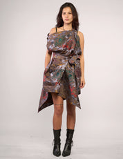 The Pirate Dress – Silver Dragon Brocade