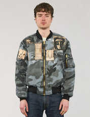 MA-1 Patched Bomber in Midnight Camo