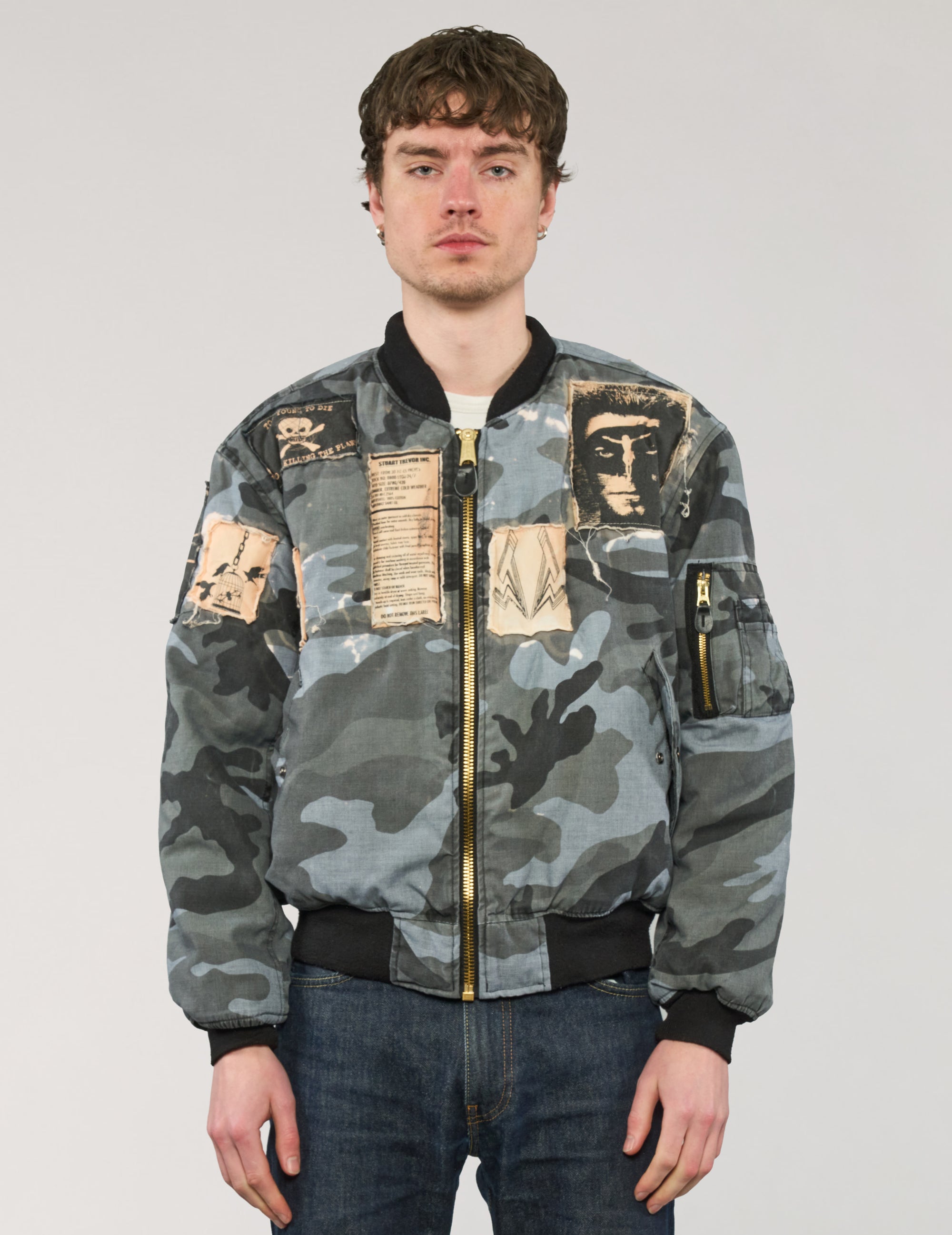 MA-1 Patched Bomber in Midnight Camo