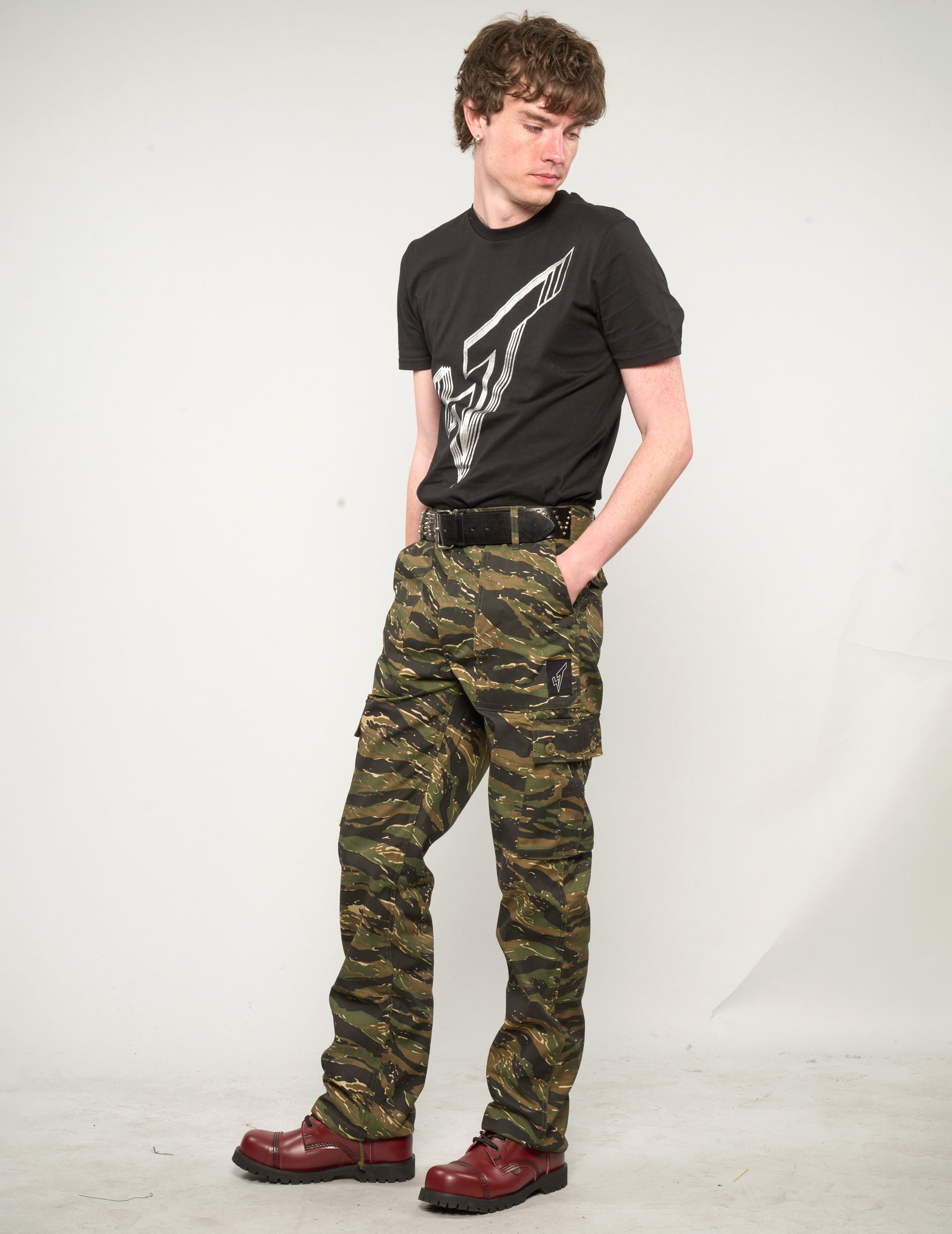 Cargo Trousers in Tiger Stripe