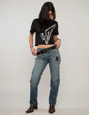 Laser Printed ST Jeans in Indigo