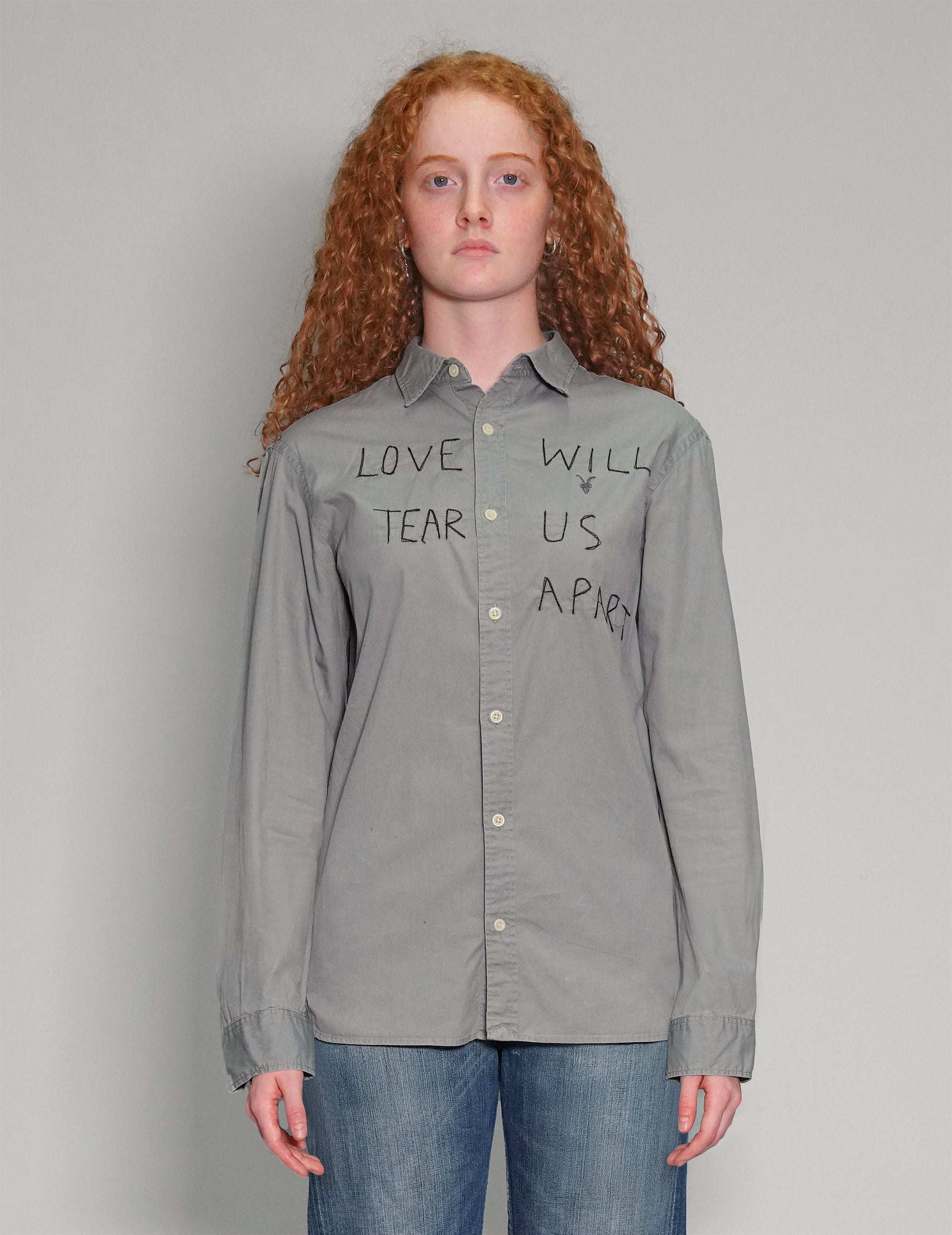 'Love Will Tear Us Apart' Grey Shirt