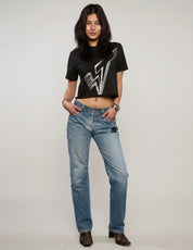 Laser Printed ST Jeans in Blue