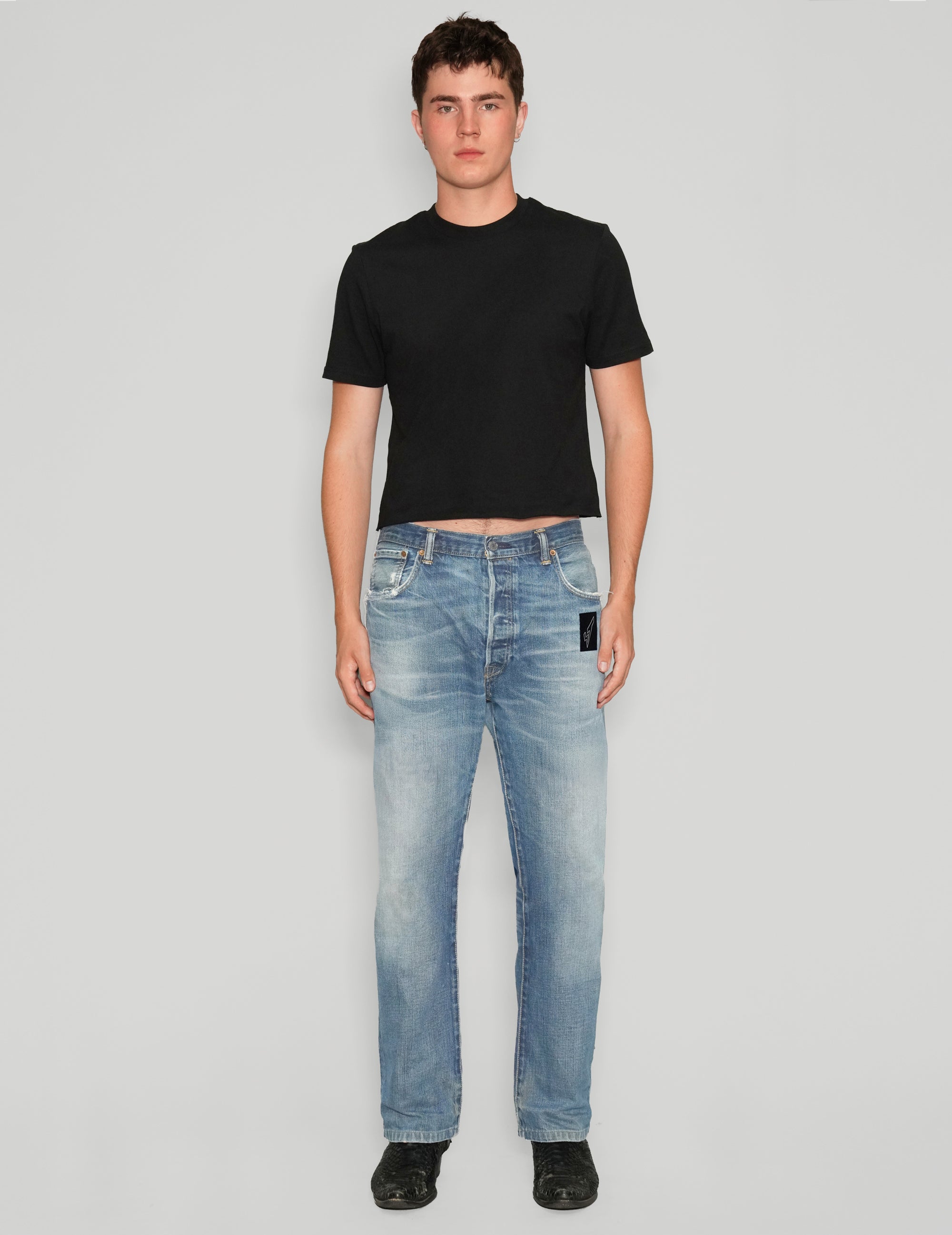 ST Logo Jeans in Light Blue