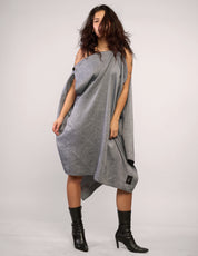 The Pirate Dress – Grey Chambray