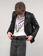 Ceinture en cuir cloutée « Stuart Trevor Rocks »