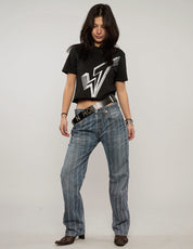 S'x D'ugs and Rock N Roll Jeans - Washed Denim