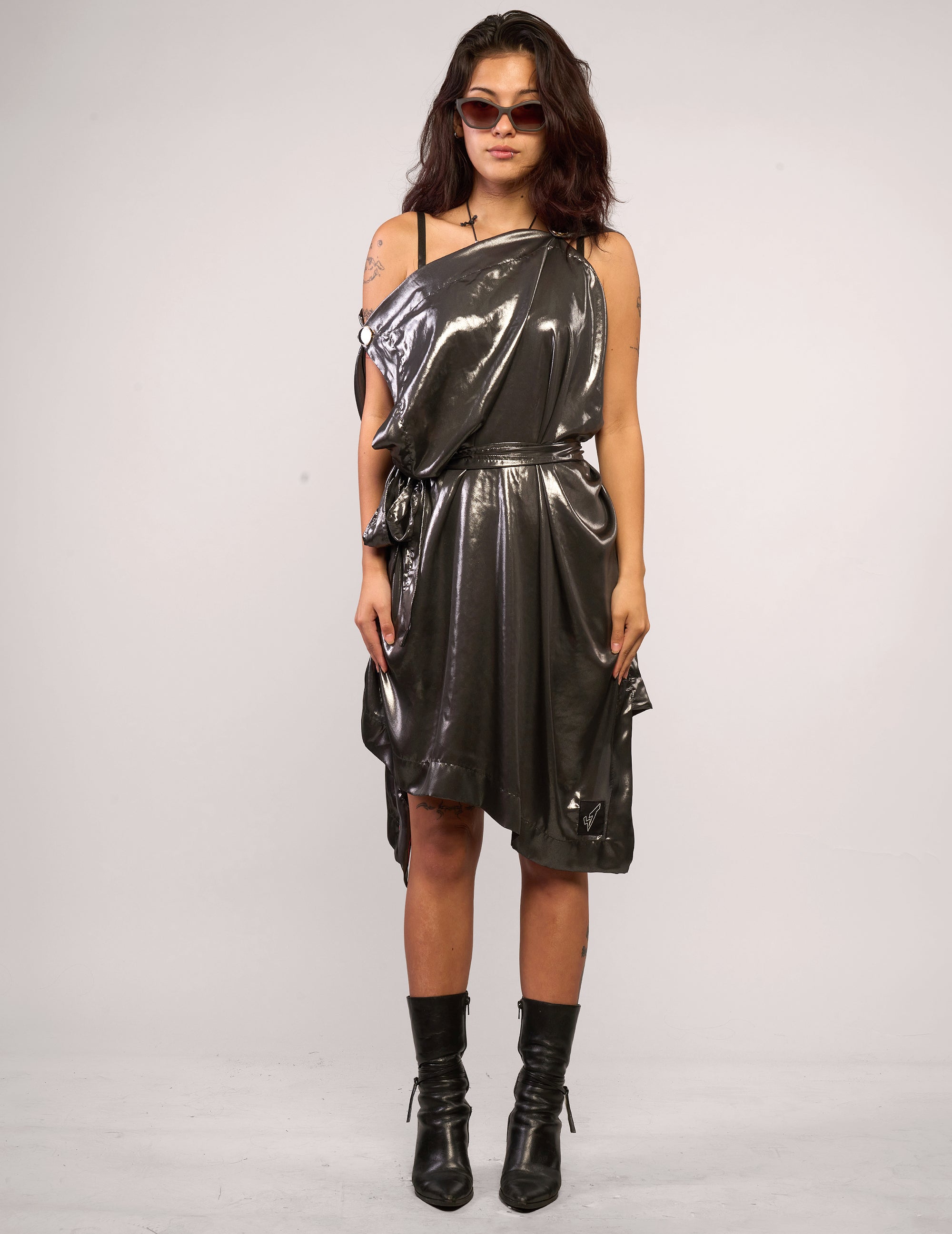 The Pirate Dress – Liquid Gunmetal