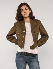 Französische kurze Militär-Blousonjacke