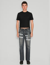 'Love Will Tear Us Apart' Jeans in Indigo